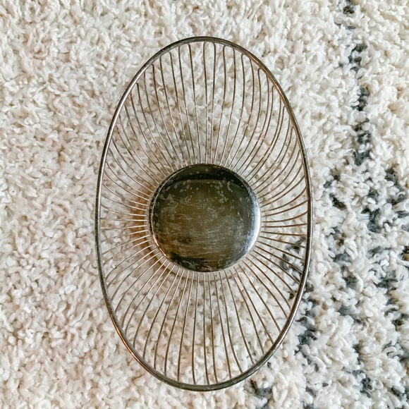 Retro Silver Plated Vintage Bread Bowl - Picture 2 of 4